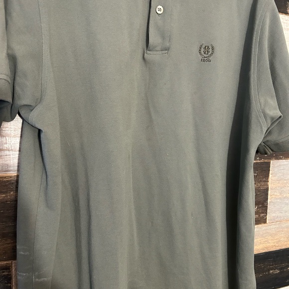 IZOD Men's Cotton Olive Green Polo Short Sleeves Top Size XL - Picture 3 of 5